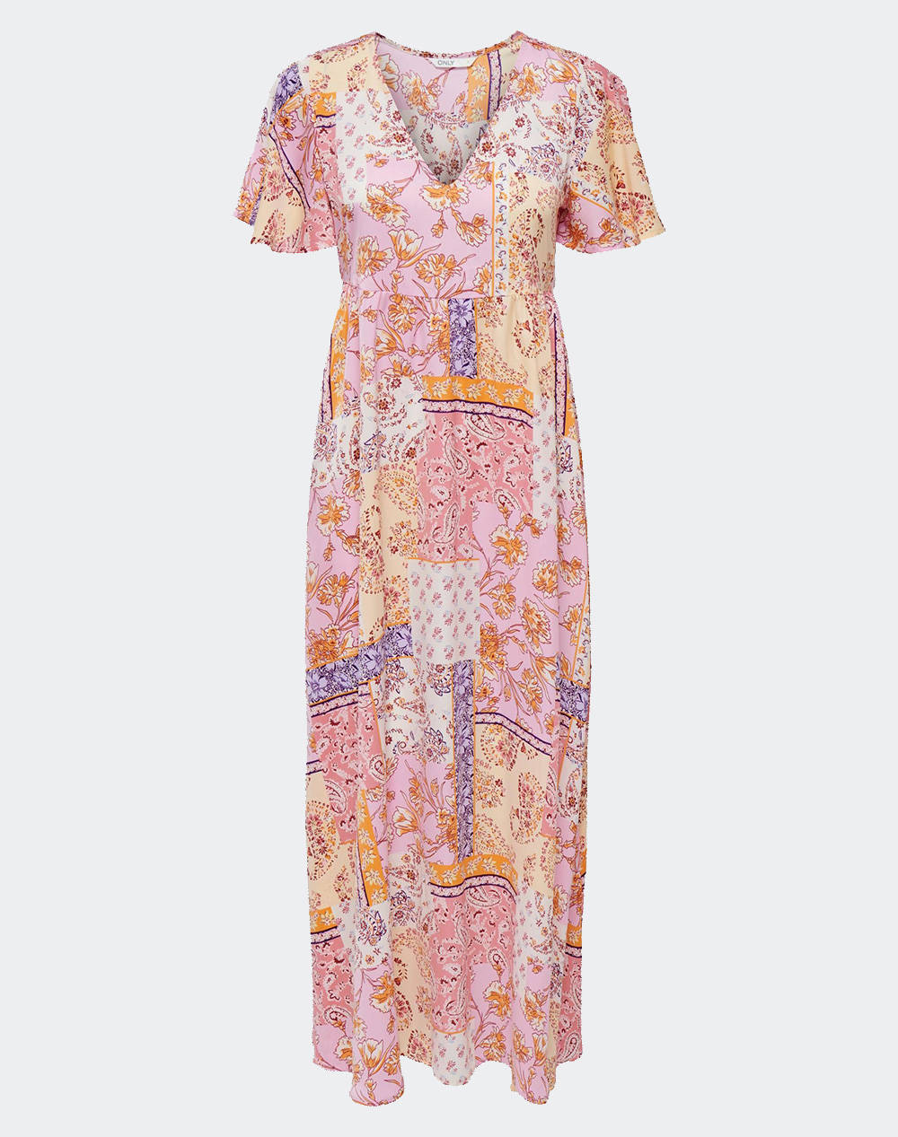 ONLY ONLRICKY 2/4 ANKLE DRESS PTM 15291737-Lilac Sachet Multi