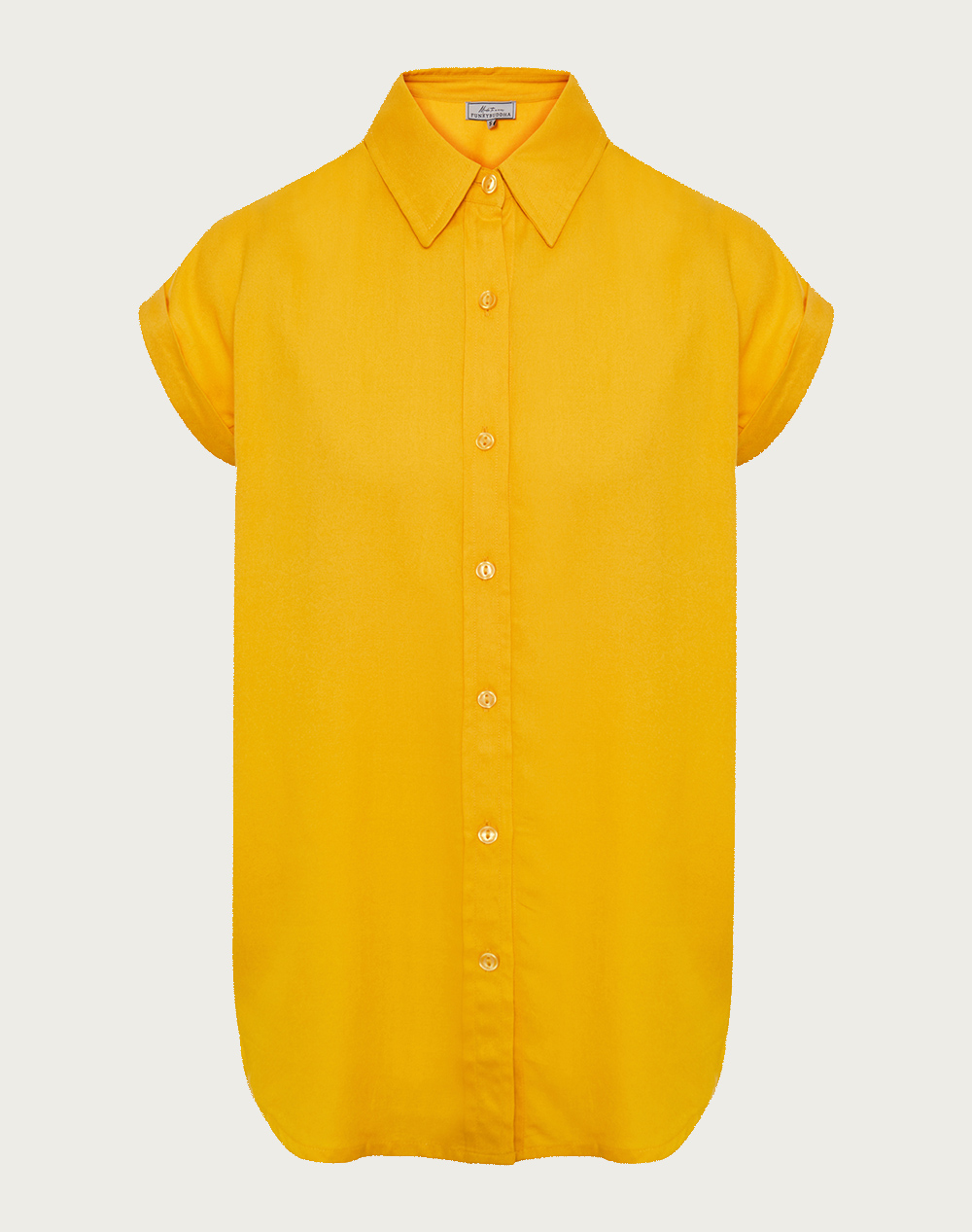 FUNKY BUDDHA Κοντομάνικο πουκάμισο από βισκόζη