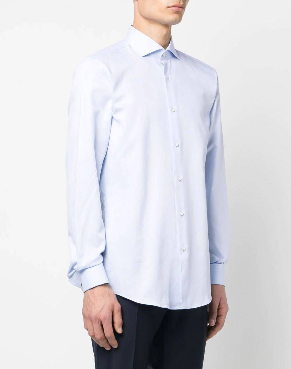 BOSS ΠΟΥΚΑΜΙΣΟ H-HANK-spread-DC-214 50490144-450 LightBlue