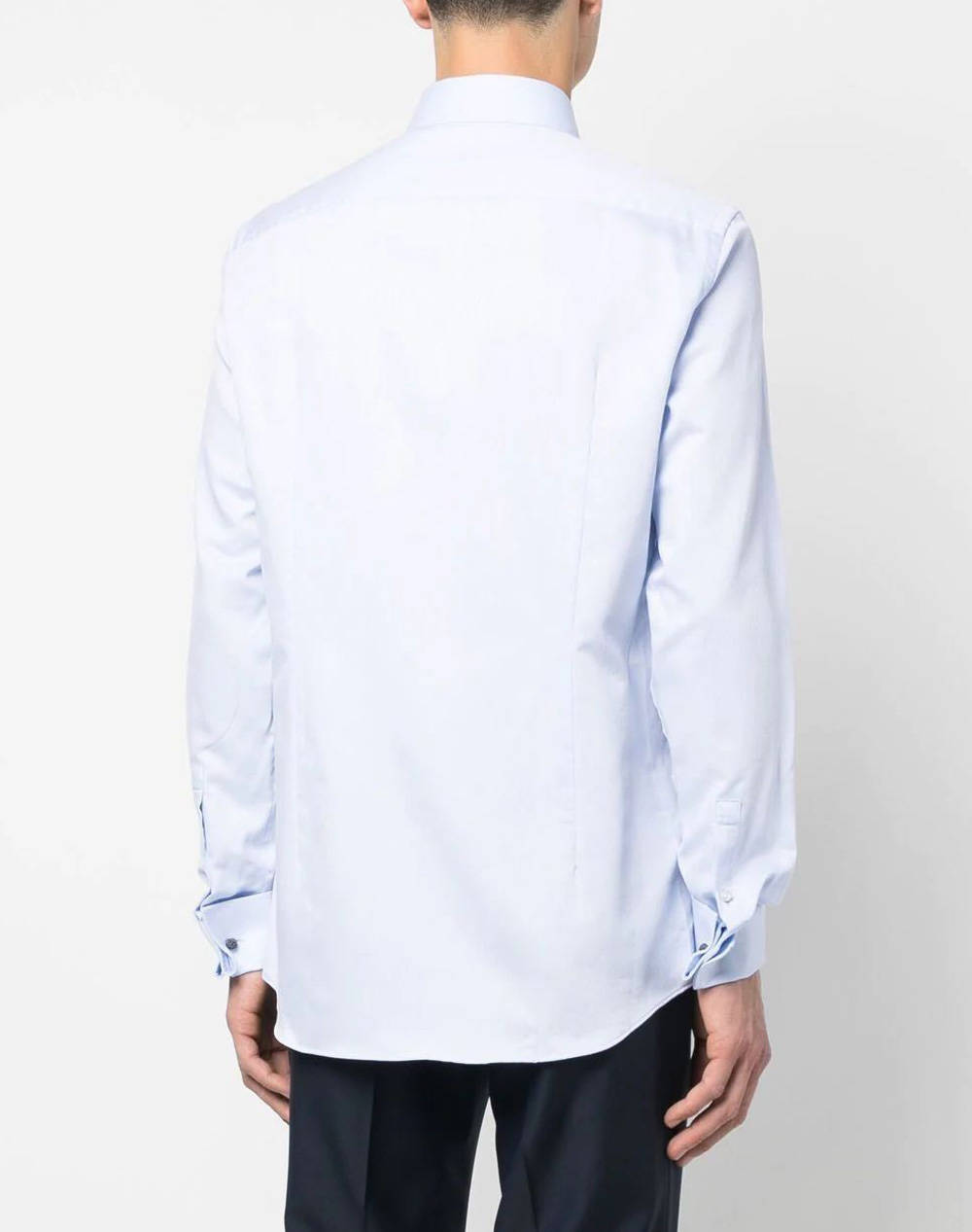 BOSS ΠΟΥΚΑΜΙΣΟ H-HANK-spread-DC-214 50490144-450 LightBlue φωτογραφία