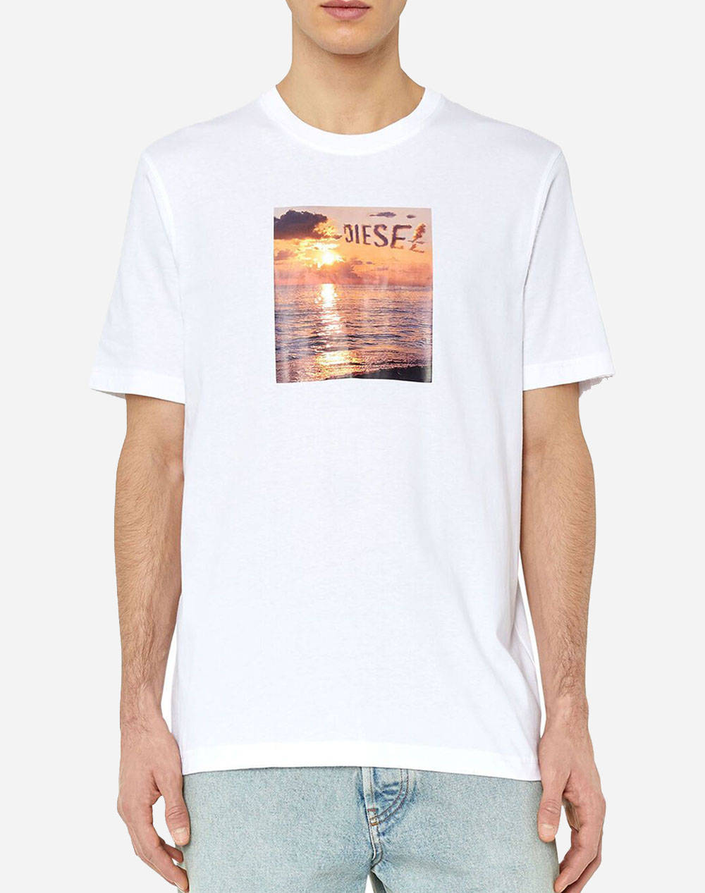 DIESEL ΜΠΛΟΥΖΑ T-JUST-G24 T-SHIRT A106400CATM-100 White