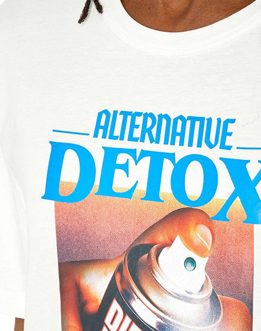 DIESEL ΜΠΛΟΥΖΑ T-JUST-G4 T-SHIRT A086390CATM-141 OffWhite φωτογραφία