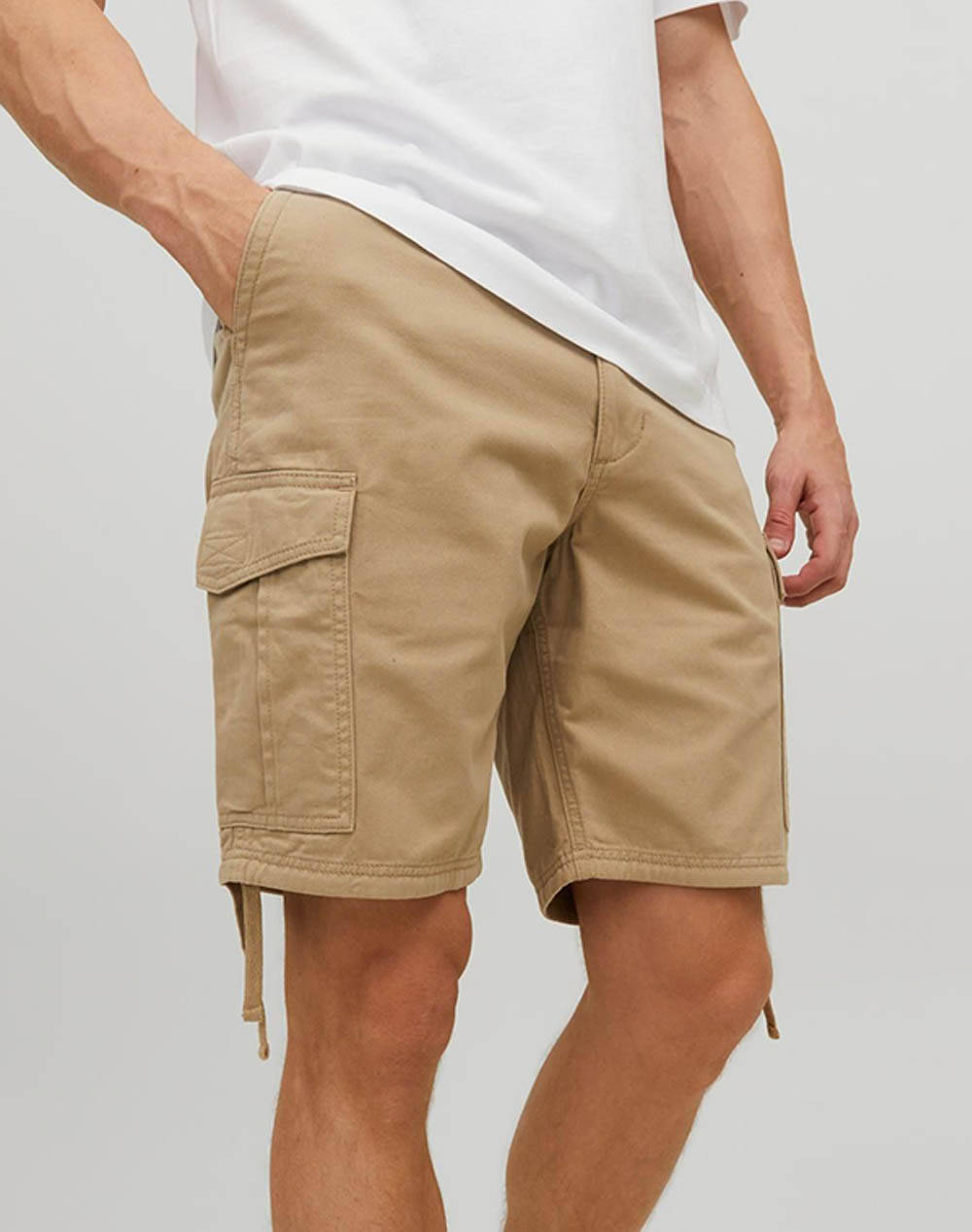 JACK&JONES JACK&JONES JPSTMARLEY JJCARGO SHORTS ANA SN 12229650-Crockery Biege
