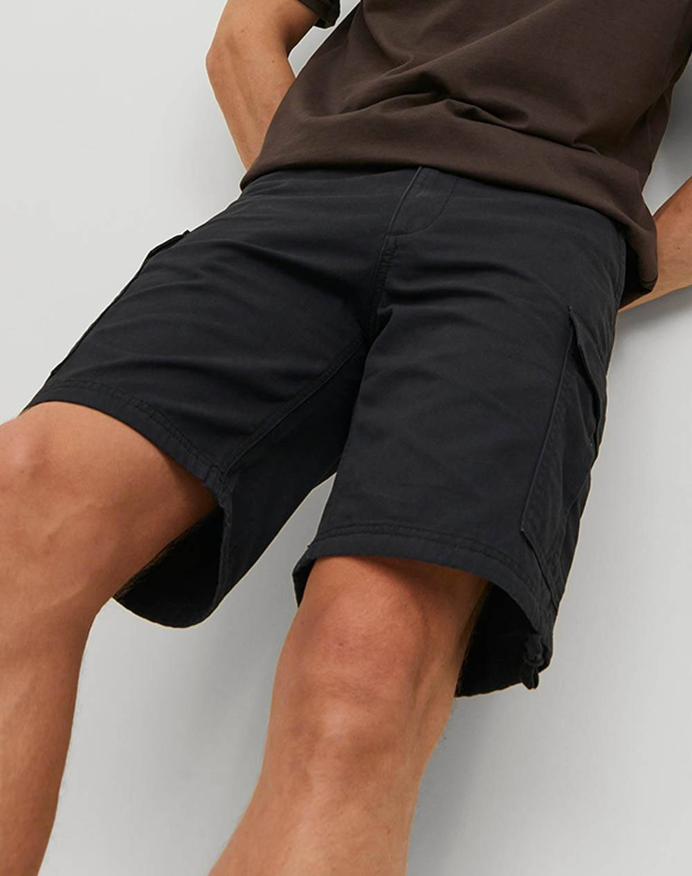 JACK&JONES JPSTMARLEY JJCARGO SHORTS ANA SN 12229650-BLACK Black