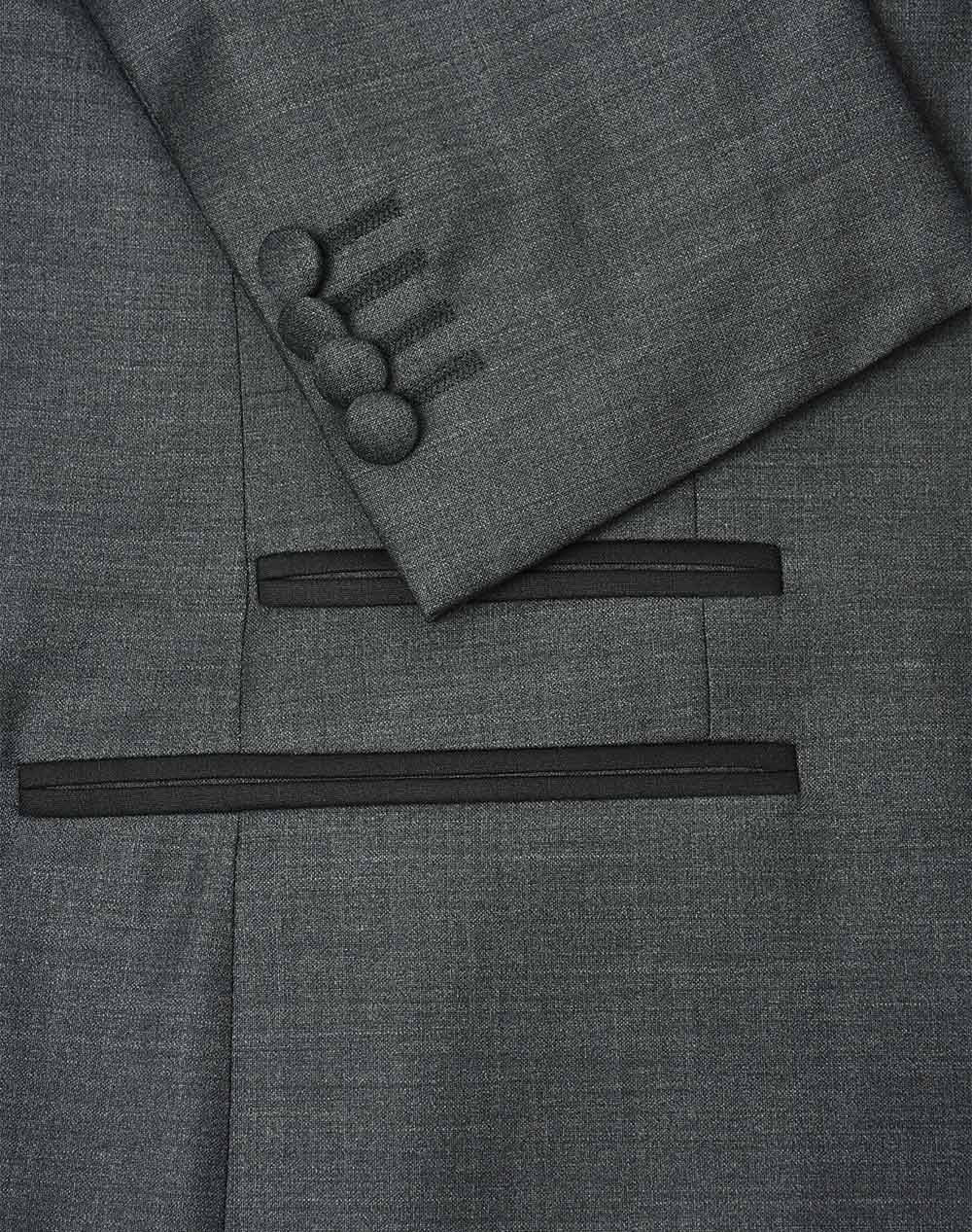 Karl Lagerfeld Jacket Fortune 155270-532096-48-54-970 Darkslategrey ανδρικά ρούχα Πανωφορια Σακακια Politikos Shop Πολιτικός
