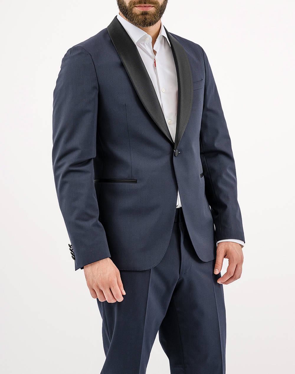 Michael Kors Tuxedo Shawl Ng Mk0St01032-411 Navyblue ανδρικά ρούχα Κοστουμια Politikos Shop Πολιτικός