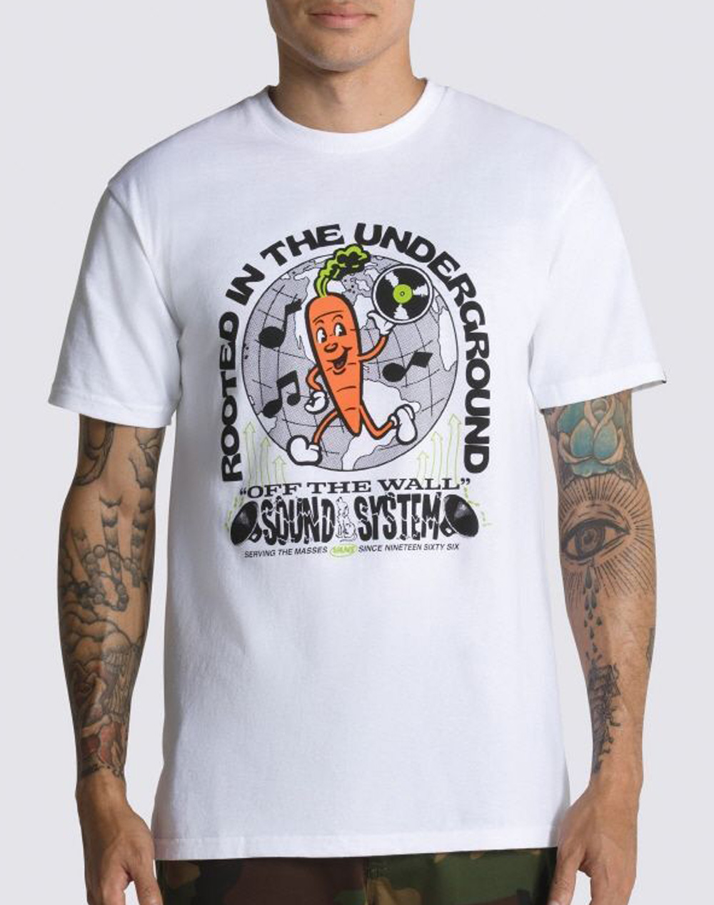 VANS ROOTED SOUND TEE VN0006D0WHT1-VNWHT White