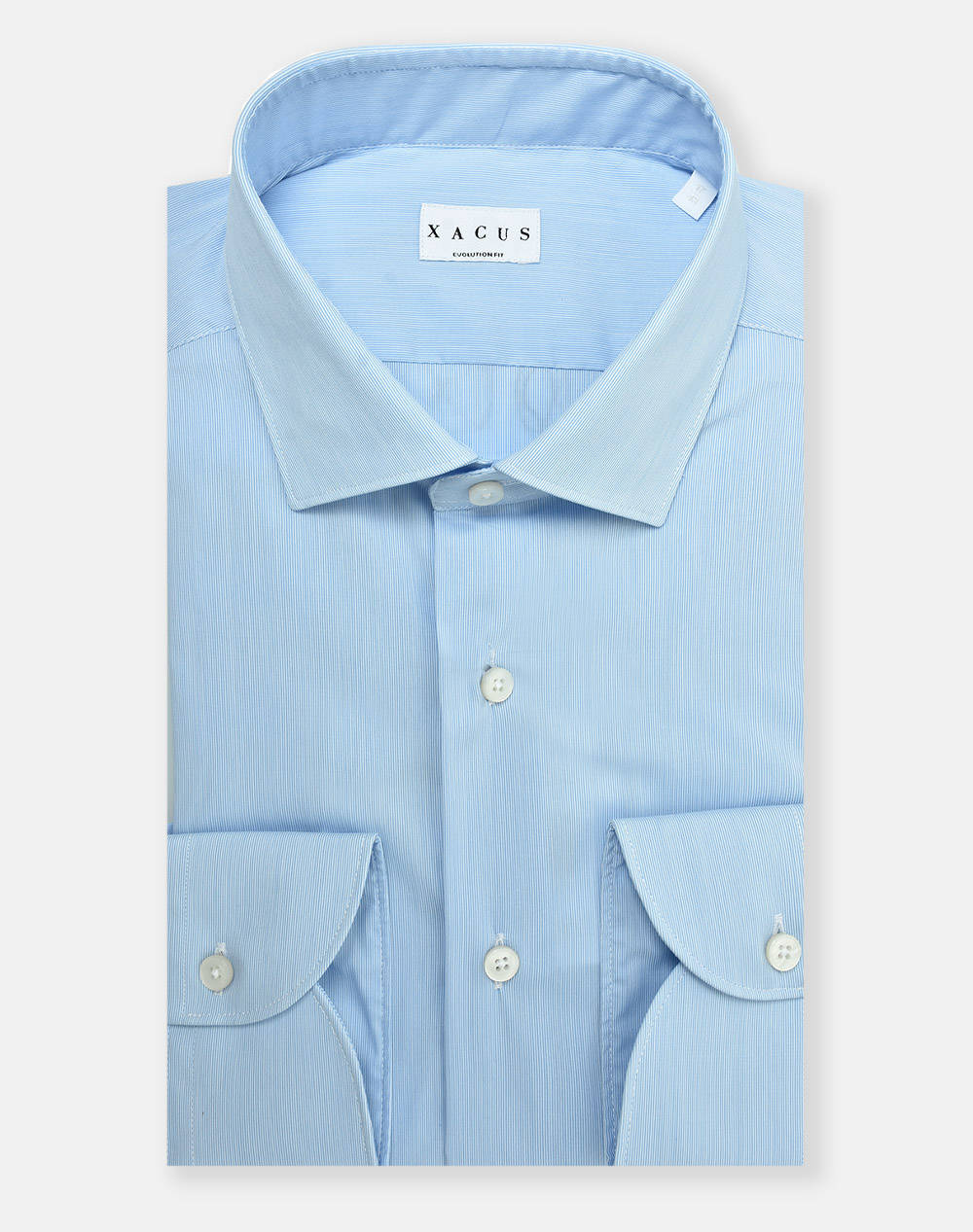 XACUS XACUS SHIRT 358ML41223-003 Ciel