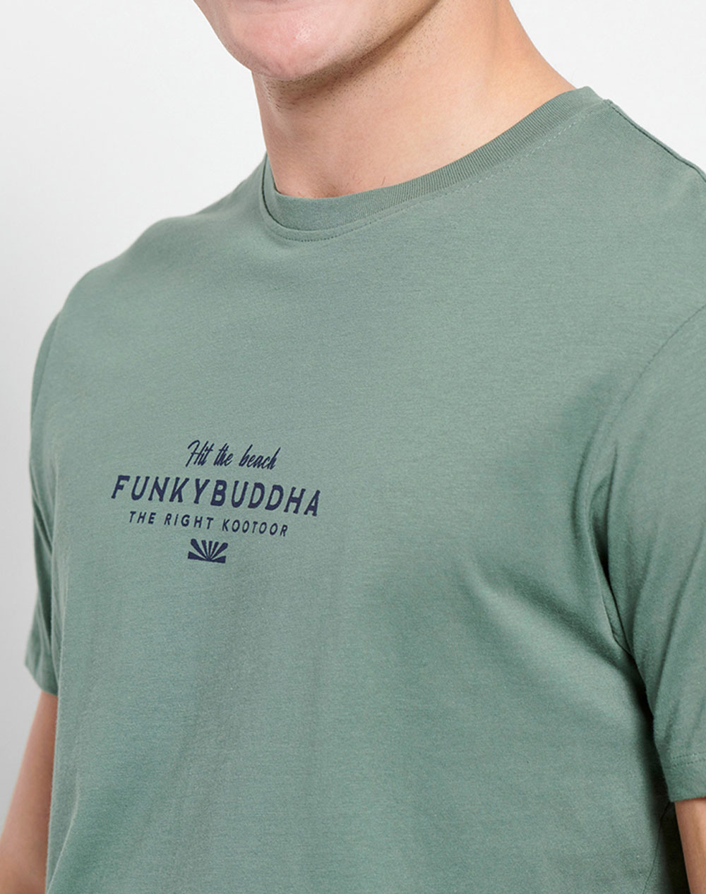 Crew neck t-shirt with Funky Buddha print