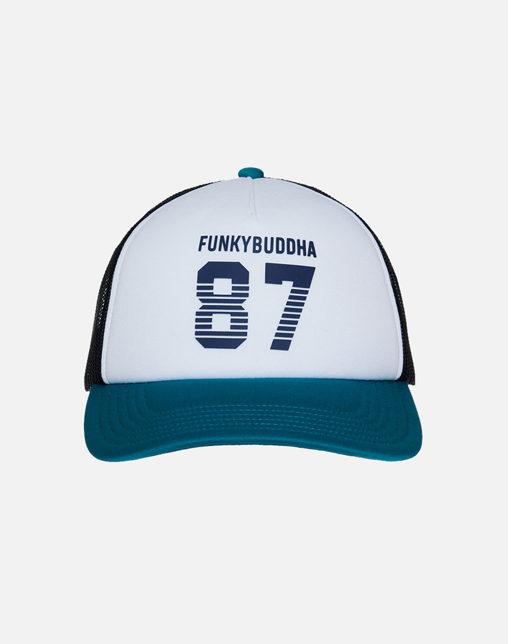 FUNKY BUDDHA Ανδρικό καπέλο με δίχτυ FBM007-070-10-TEAL Multi