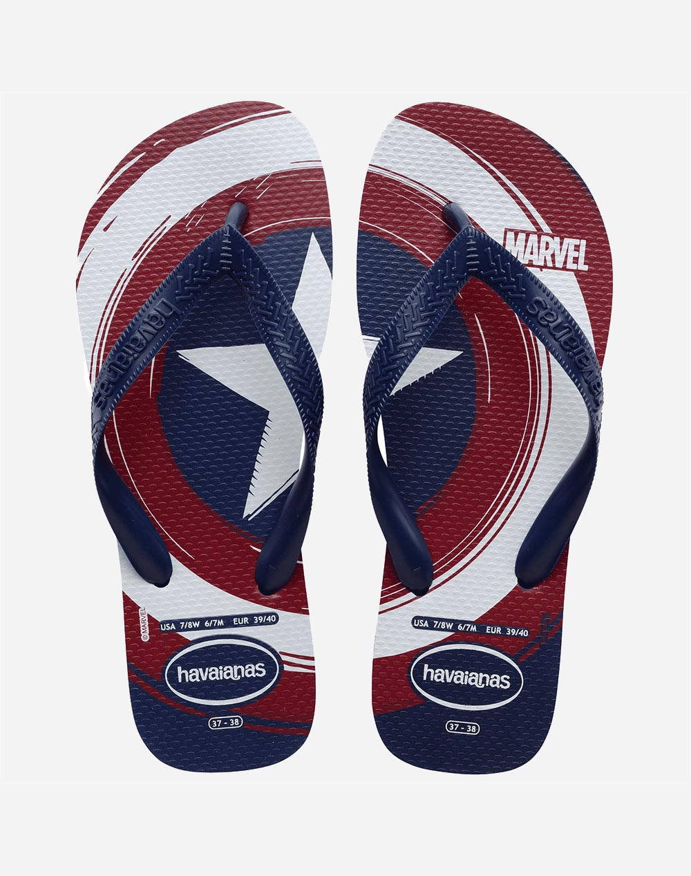 HAVAIANAS HAV. TOP MARVEL LOGOMANIA 4146953 33-36-4368 NavyBlue φωτογραφία