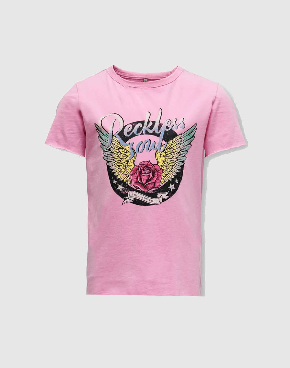 ONLY KOGLUCY FIT S/S WING TOP BOX JRS 15281945-Bonbon Pink