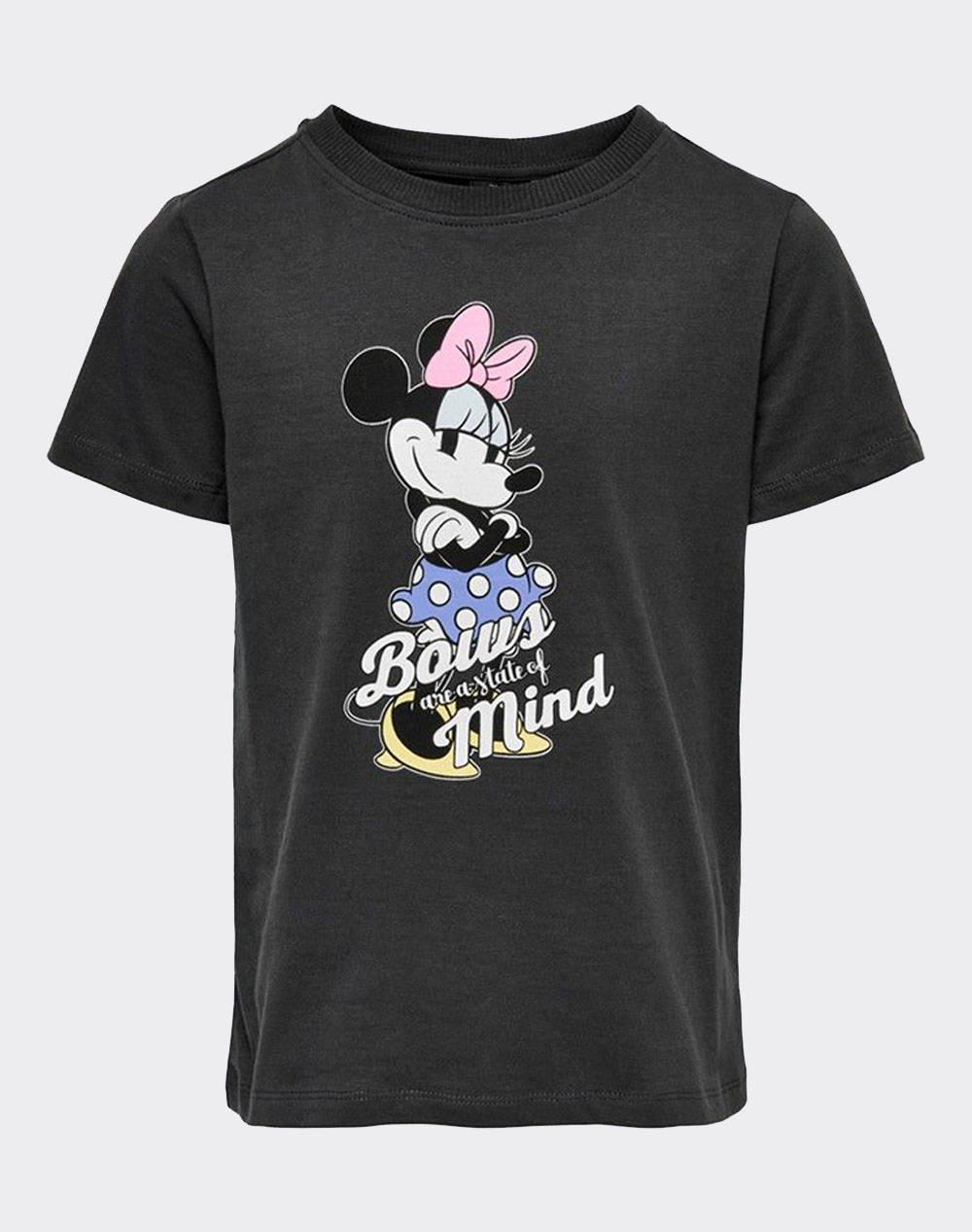 ONLY KOGMICKEY REG S/S PASTEL TOP JRS 15282004-Phantom Black