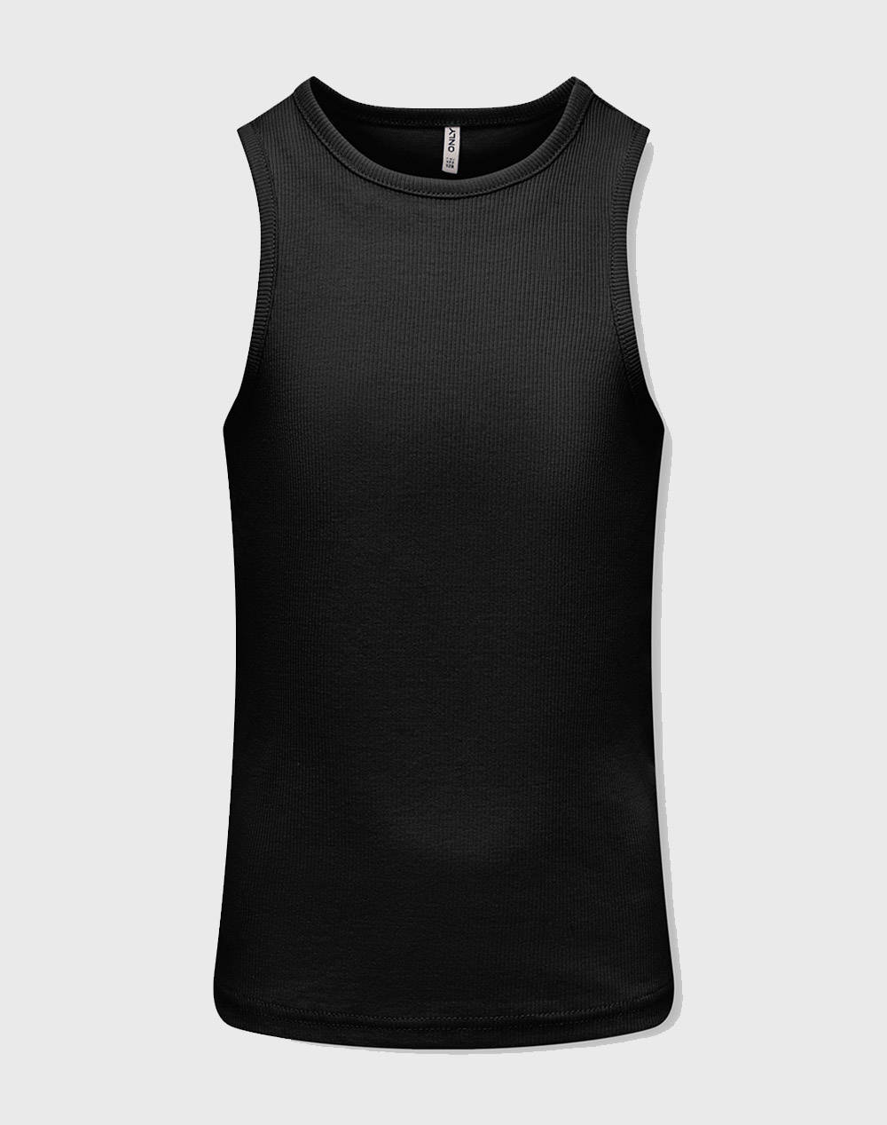 ONLY KOGKENYA RIB TANK TOP JRS 15281581-BLACK Black