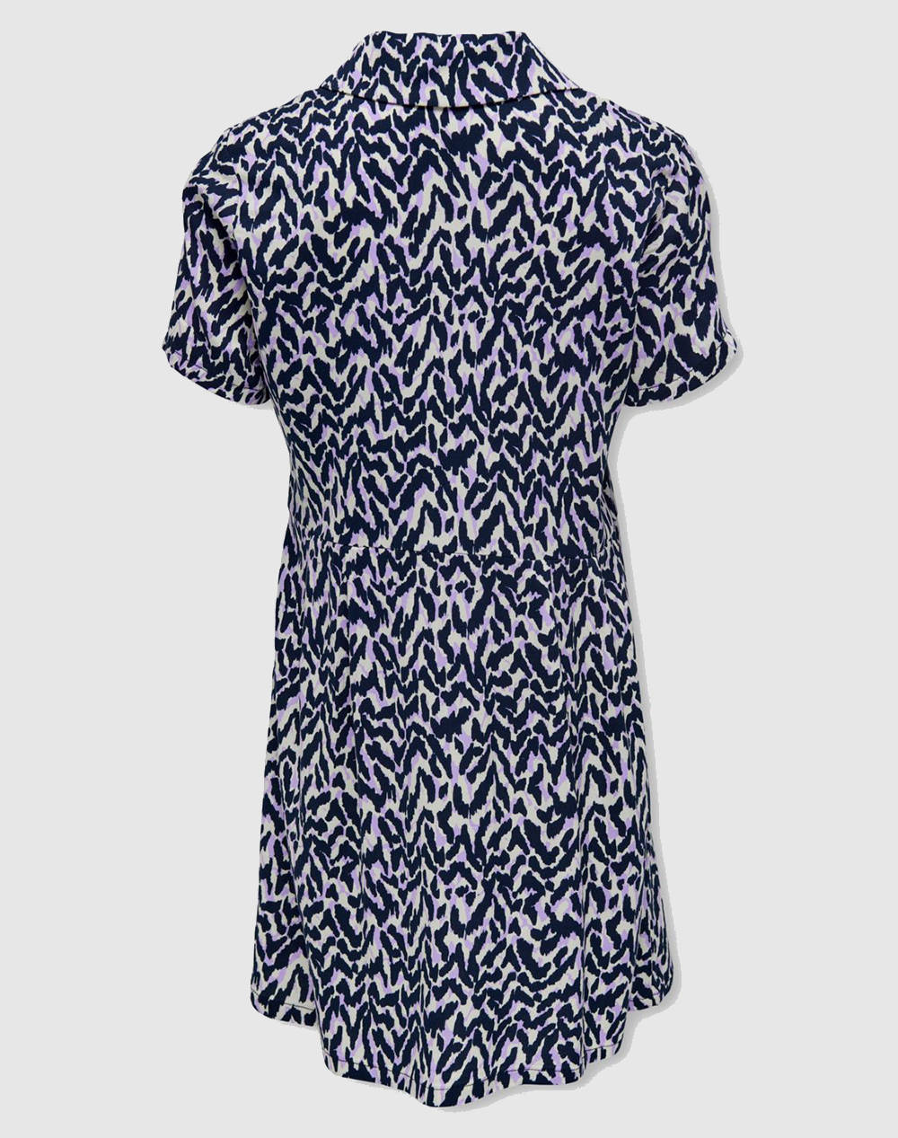 ONLY KOGSCARLETT S/S PLACKET DRESS PTM 15285231-Tofu Multi φωτογραφία