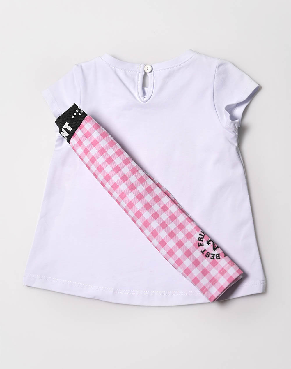 SPRINT SET BABY GIRL WITH LEGGINGS 231-2019-S100 White φωτογραφία