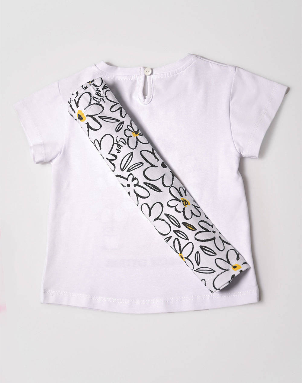 SPRINT SET BABY GIRL WITH LEGGINGS 231-2014-S100 White φωτογραφία