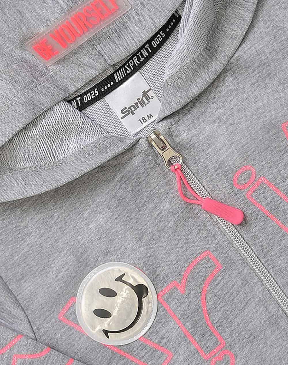 SPRINT JACKET BABY GIRL 231-2054-S203 Gray φωτογραφία
