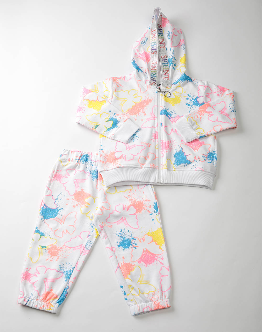 SPRINT SET BABY GIRL WITH TROUSERS 231-2022-S100 White 3630ASPRI4400012_XR21620