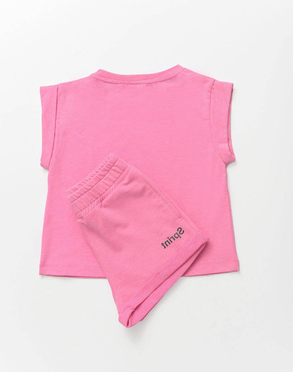 SPRINT SET JUNIOR GIRL WITH SHORTS 231-4026-S830 Fuchsia φωτογραφία
