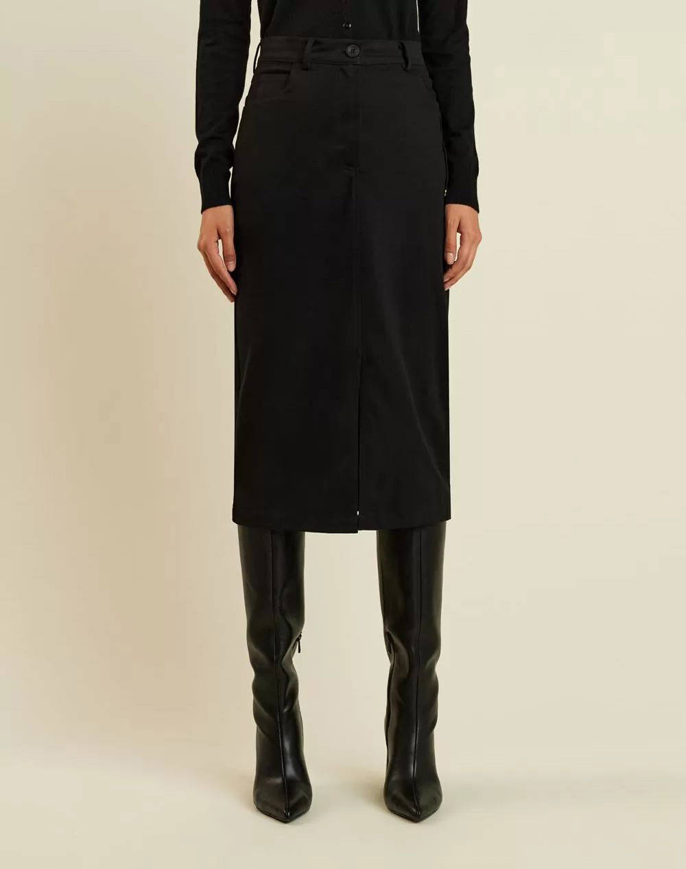 FOREL Φούστα 077.00.01.015-Μαύρο Black