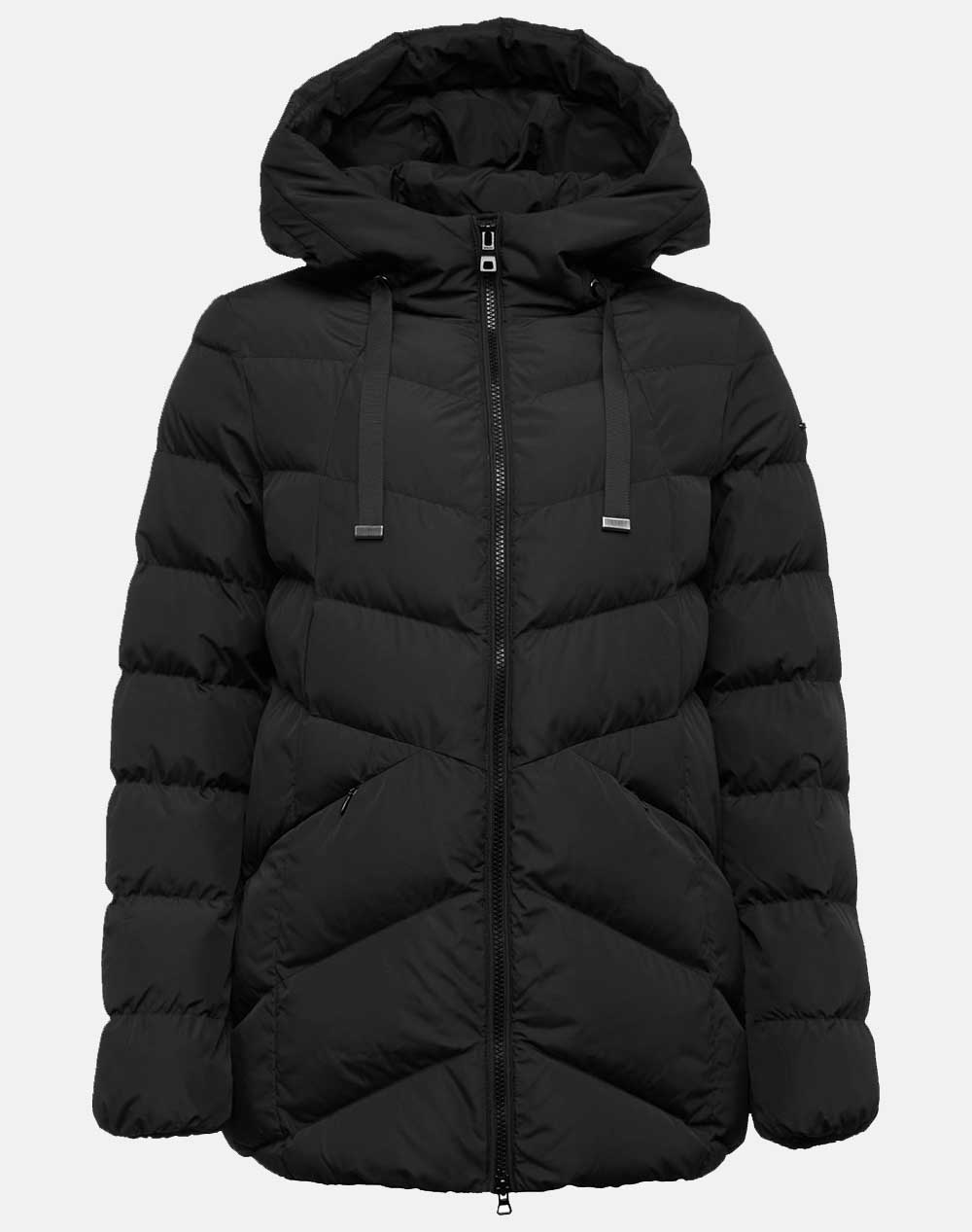 GEOX W ANYLLA MID PARKA - DULL POLY W3628PT3021F9000-F9000 Black