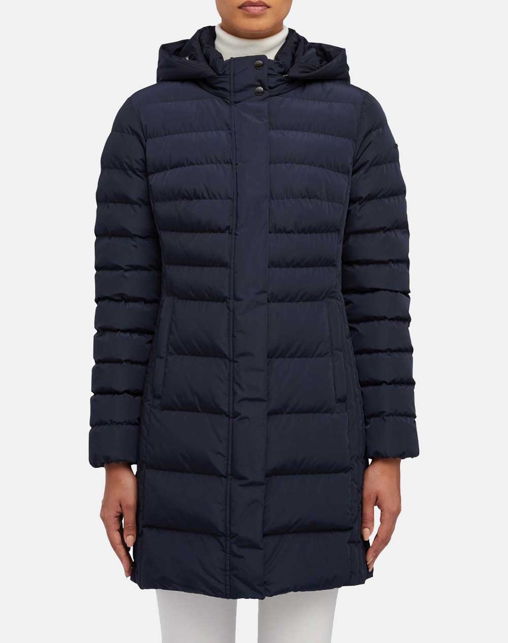 GEOX W ANEKO LONG JKT - FAKE MEMORY W3628AT2941F1624-F1624 DarkBlue