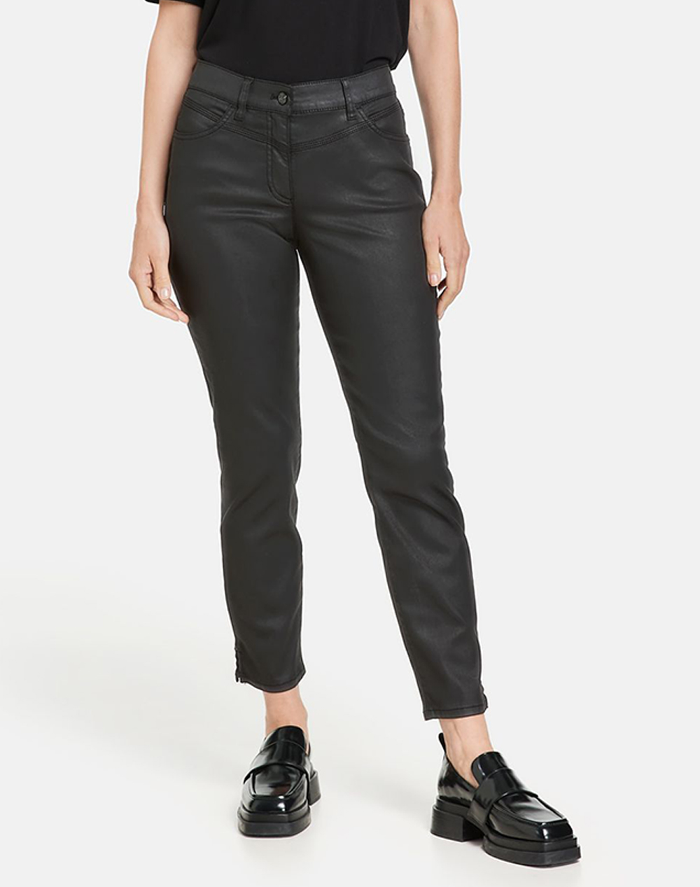 GERRY WEBER PANT LEISURE CROPPED 122111-66301-11000 Black