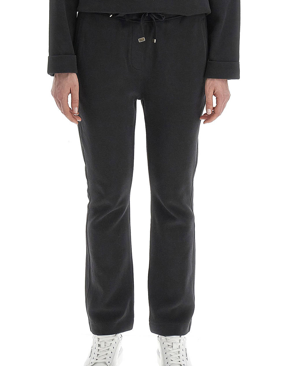 LA MARTINA ΠΑΝΤΕΛΟΝΙ ΦΟΡΜΑΣ WOMAN JOGGING PANTS PEACHED IN 3LMWWT005-09999 Black