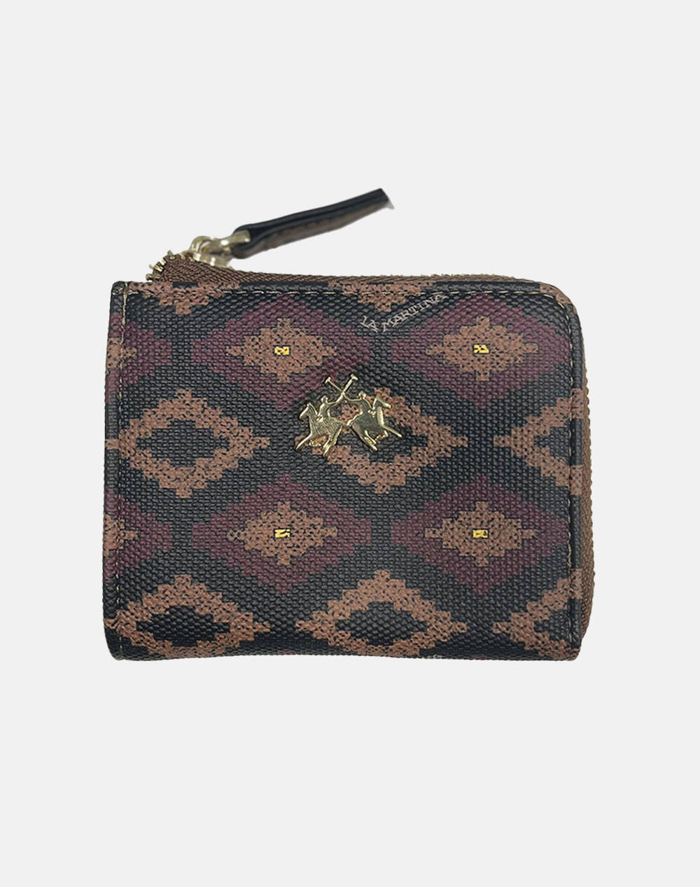 LA MARTINA ΠΟΡΤΟΦΟΛΙ ΓΥΝΑΙΚΕΙΟ WOMAN WALLET CLARA (Διαστάσεις: 11 x 9 εκ.) 3LMPD01440T-BRWN Brown