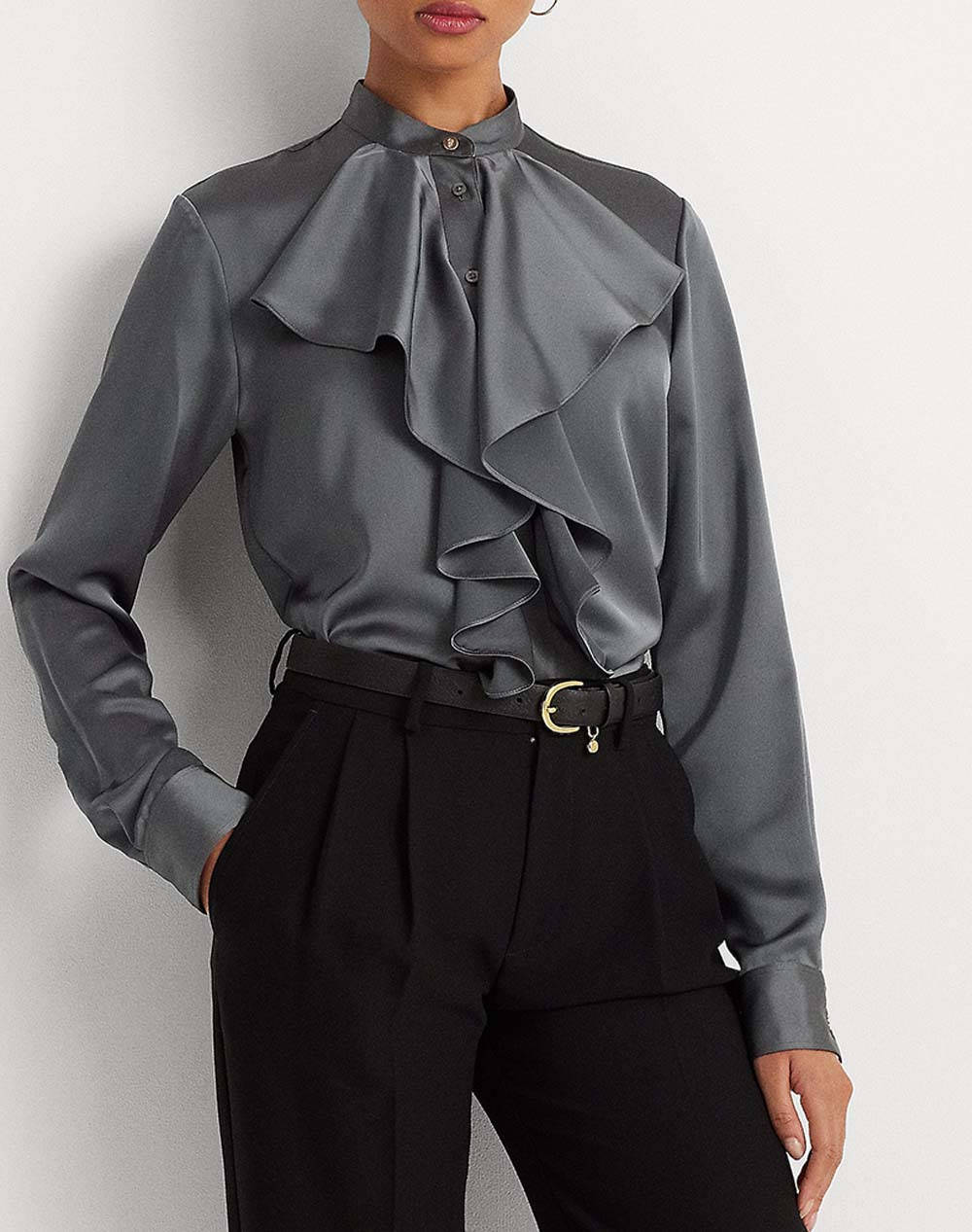 LAUREN RALPH LAUREN BOSBELL SHIRT 200919655-001 Gray