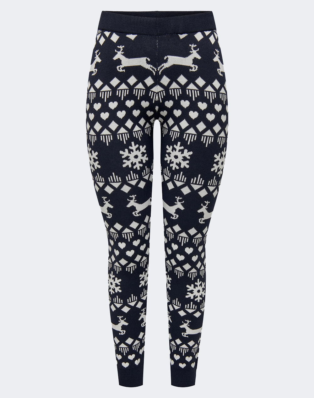 ONLY ONLXMAS SNOWFLAKE PANT KNT 15302952-Night SkyCloud Dancer DarkBlue 3710AONLY2000061_XR26504