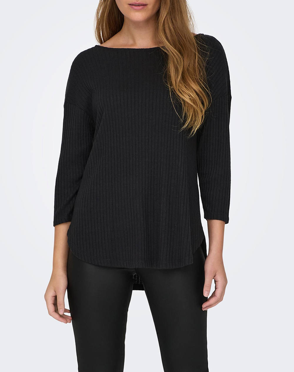 ONLY ONLAURA BOATNECK TOP CC JRS 15301097-BLACK Black