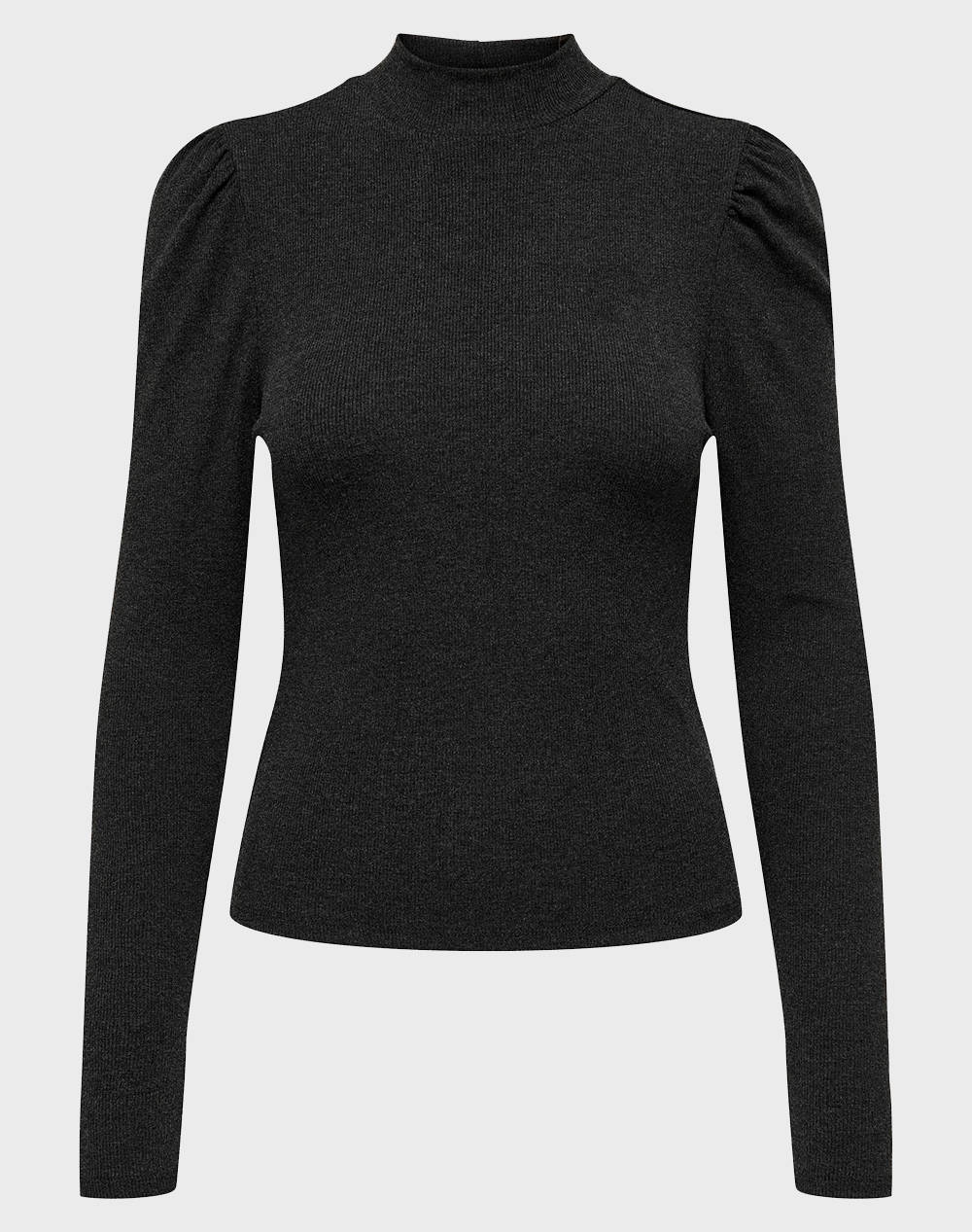 ONLY ONLFAITH PUFF TOP CC JRS 15301184-Dark Grey Melange DarkSlateGrey