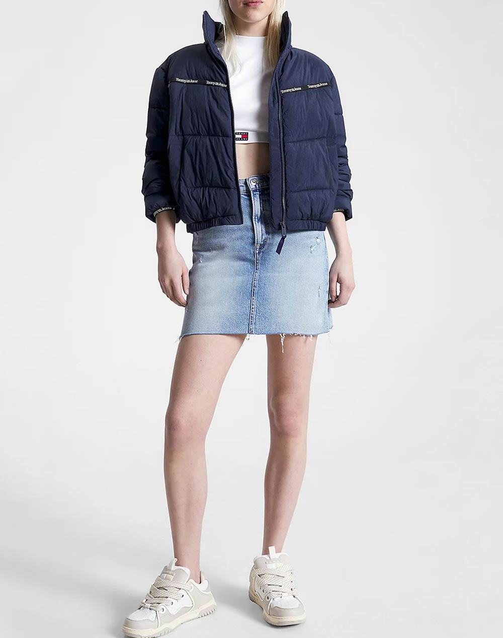 JEANS - TJW PUFFER TAPE LIGHT NavyBlue TOMMY QUILTED
