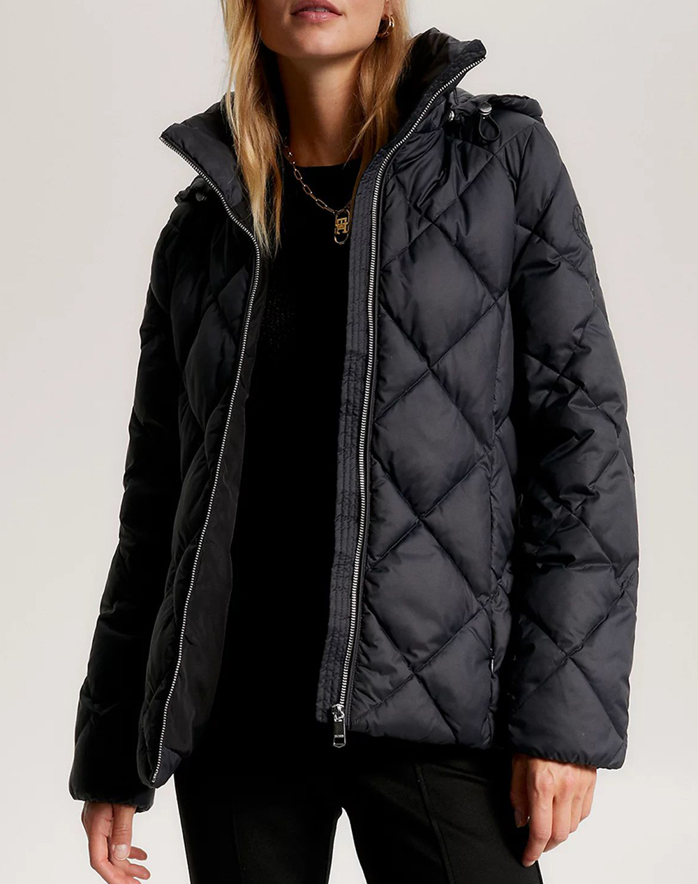 TOMMY HILFIGER ELEVATED BELTED QUILTED JACKET