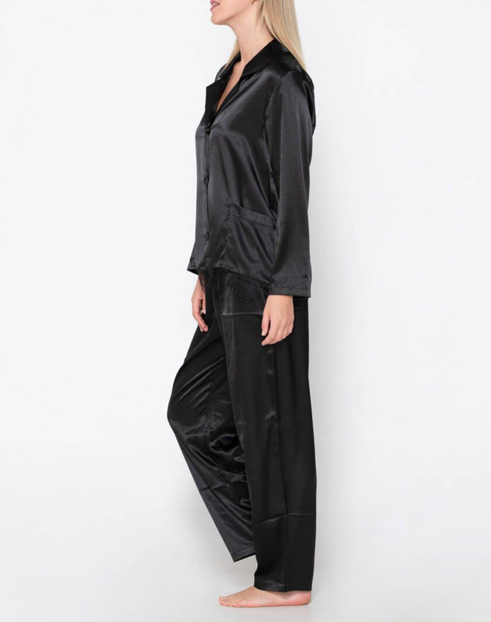 Luna Prestige Pyjama Set 82005-2 Black Γυναικεία Homewear Πιτζαμες Politikos Shop Πολιτικός