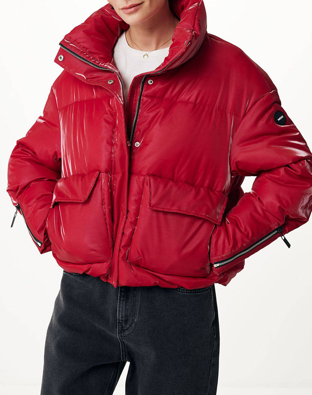 MEXX High neck bomber jacket with pockets SF1109036W-182143 Fuchsia