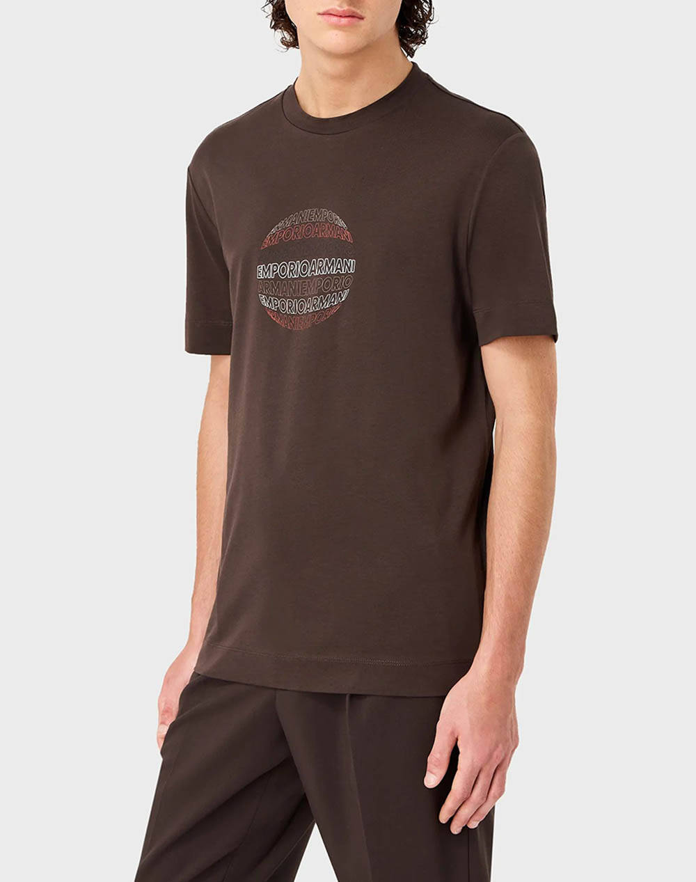 EMPORIO ARMANI T-SHIRT 6R1TA91JPZZ-05A6 DarkBrown