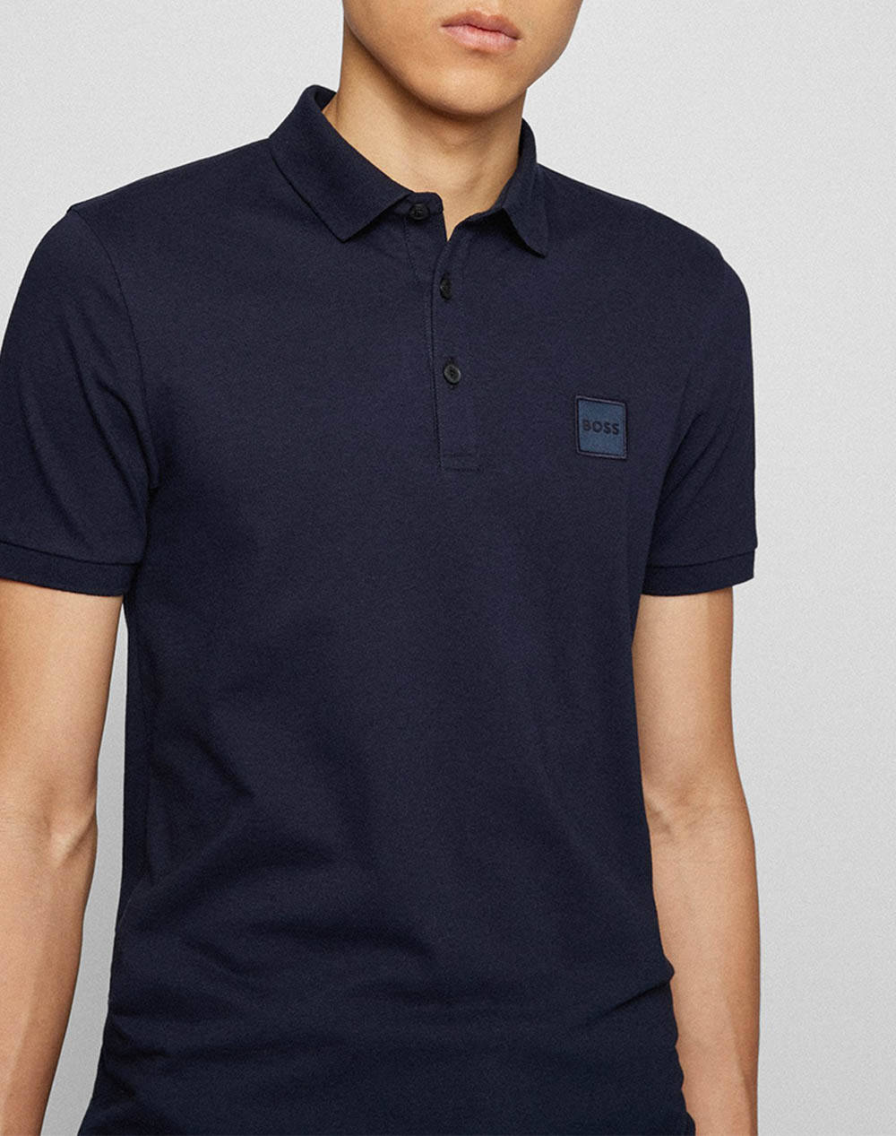 Boss Jersey Passenger 50472668-404 Darkblue ανδρικά ρούχα μπλούζες Polo Politikos Shop Πολιτικός