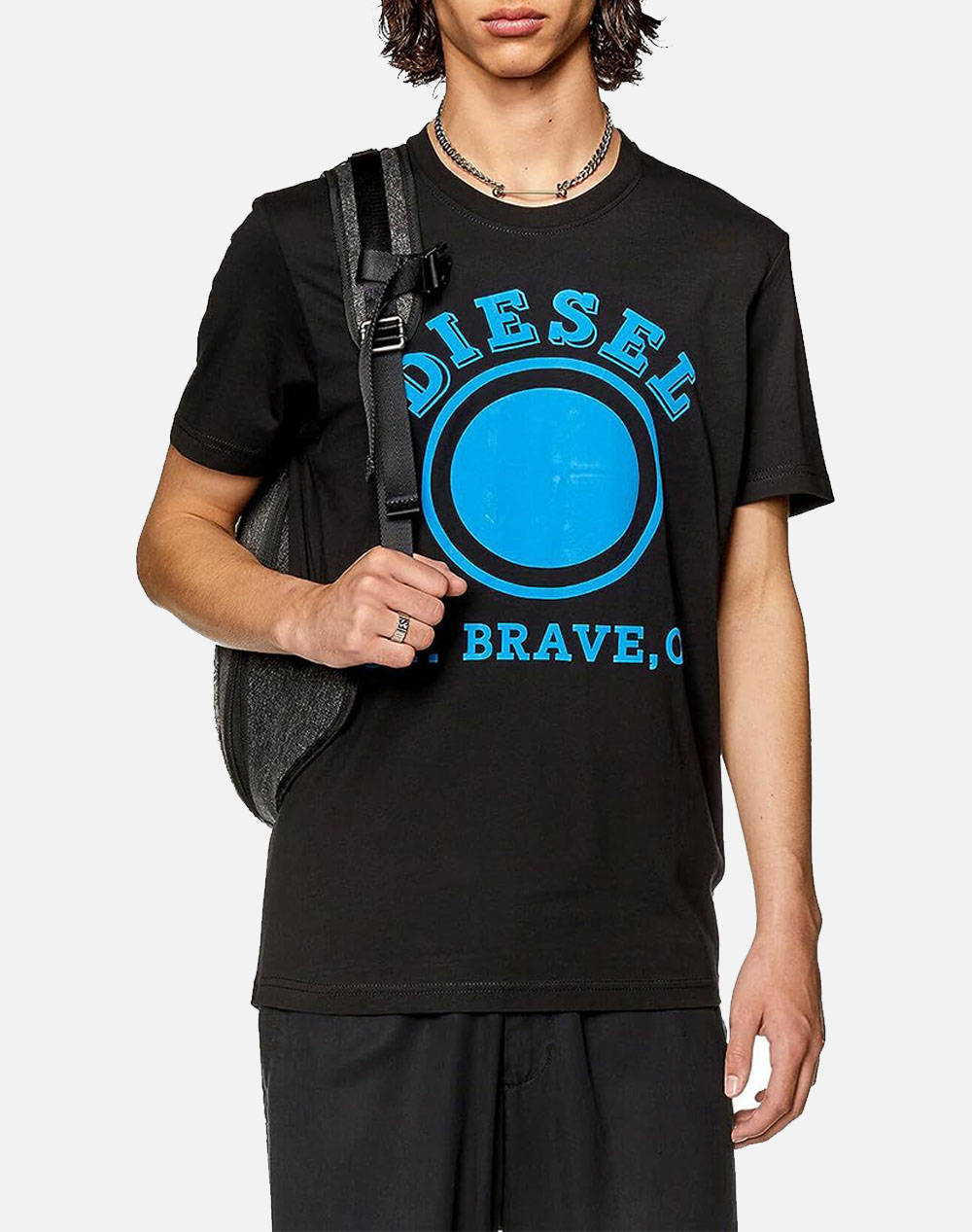 DIESEL T-DIEGOR-K64 T-SHIRT A110460GRAI-9XX Black