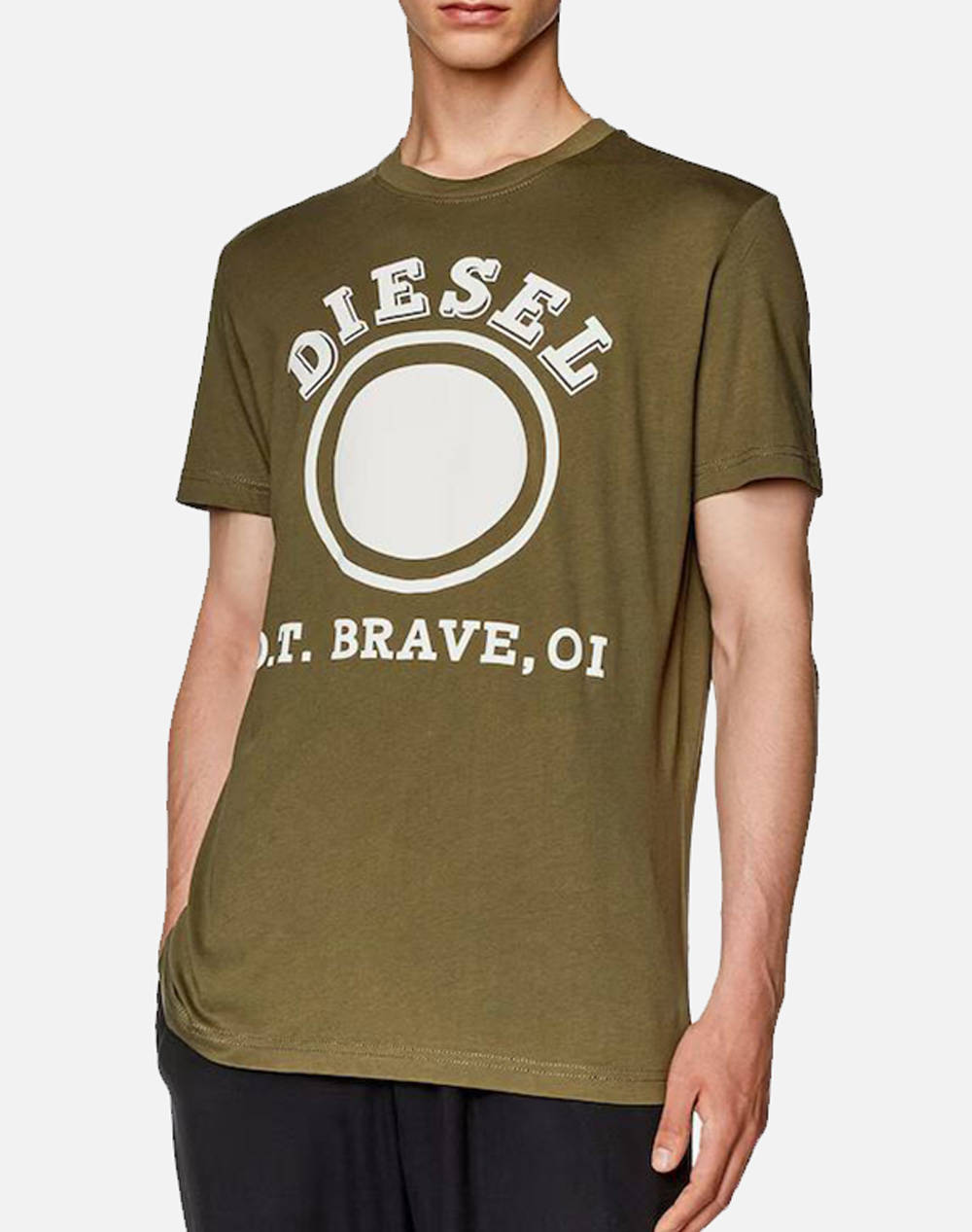 DIESEL T-DIEGOR-K64 T-SHIRT A110460GRAI-5AF Olive