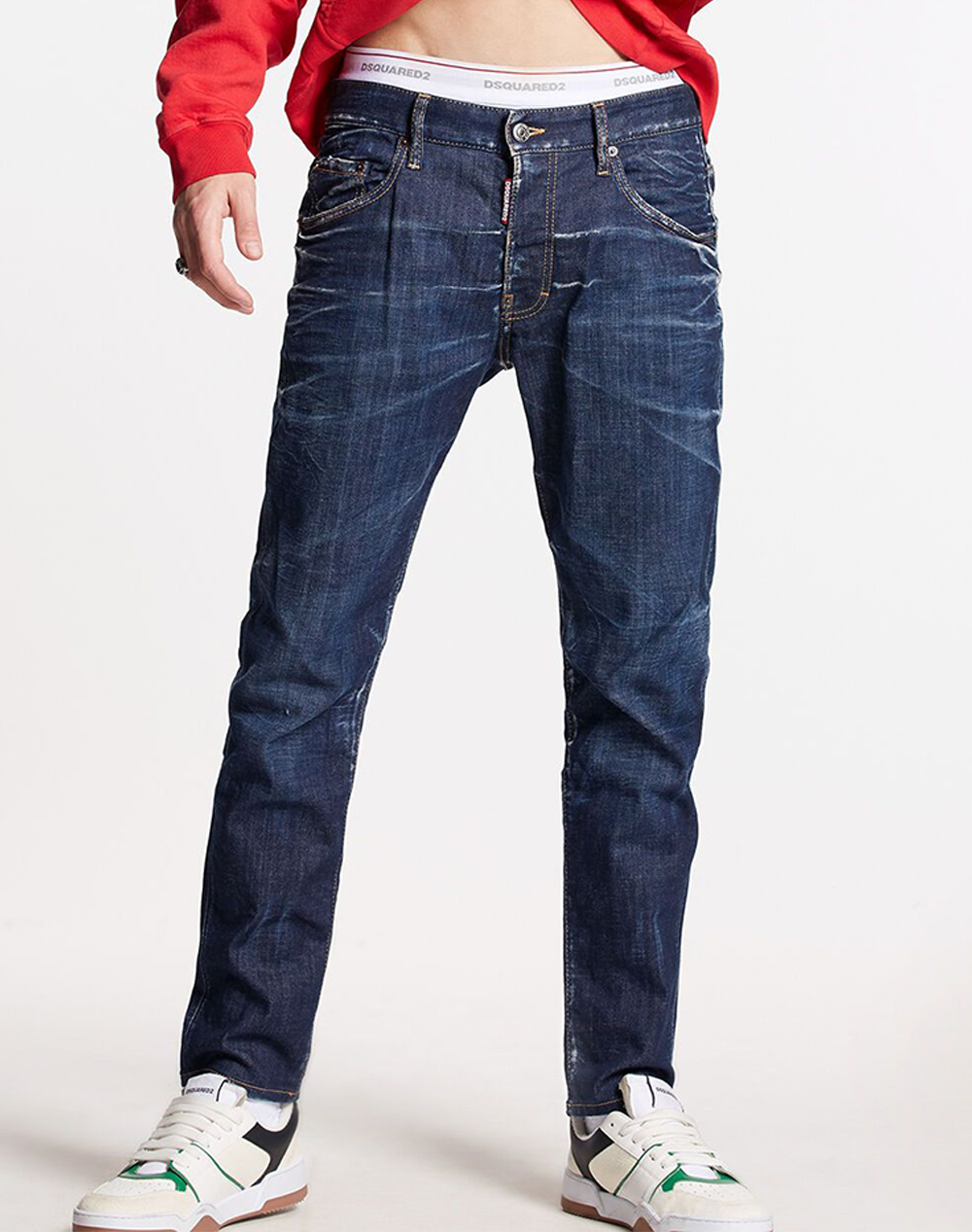 DSQUARED2 5-POCKET TROUSERS