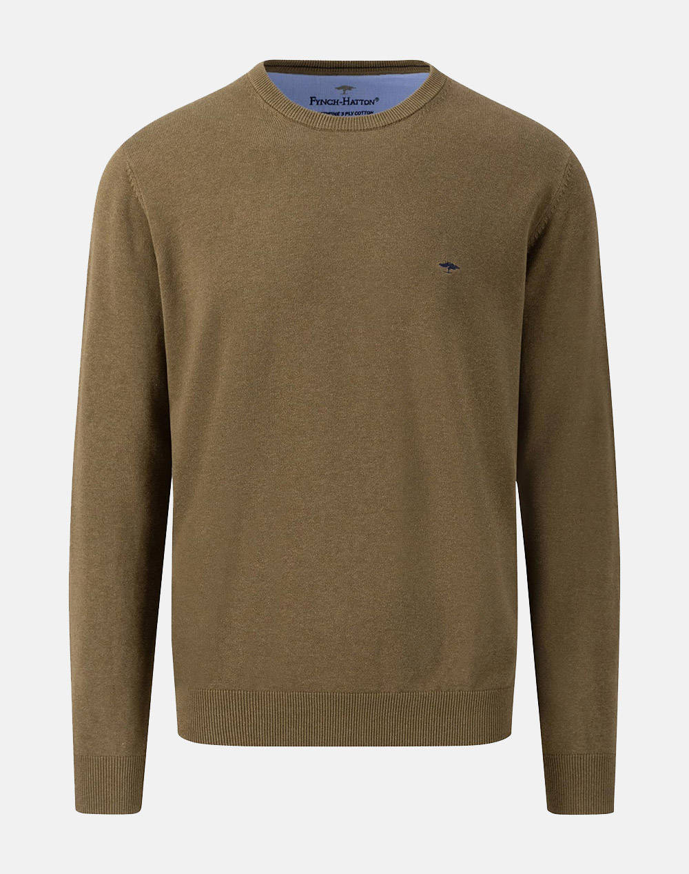 FYNCH-HATTON O-Neck 1314210-709 Olive