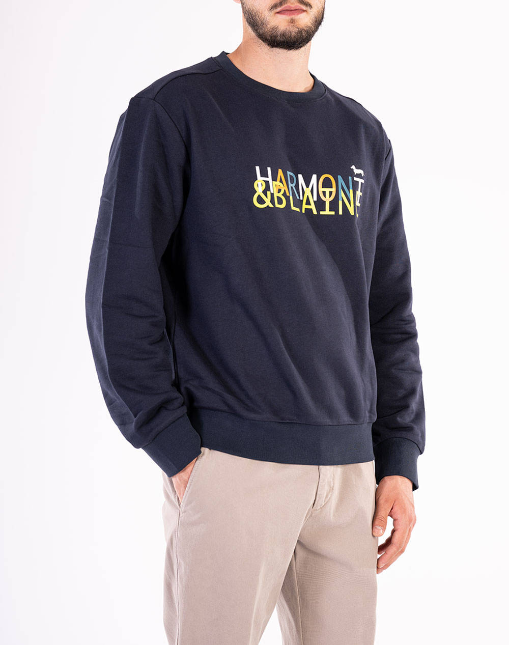 HARMONT & BLAINE SWEATSHIRT FDK135021260-801 DarkBlue