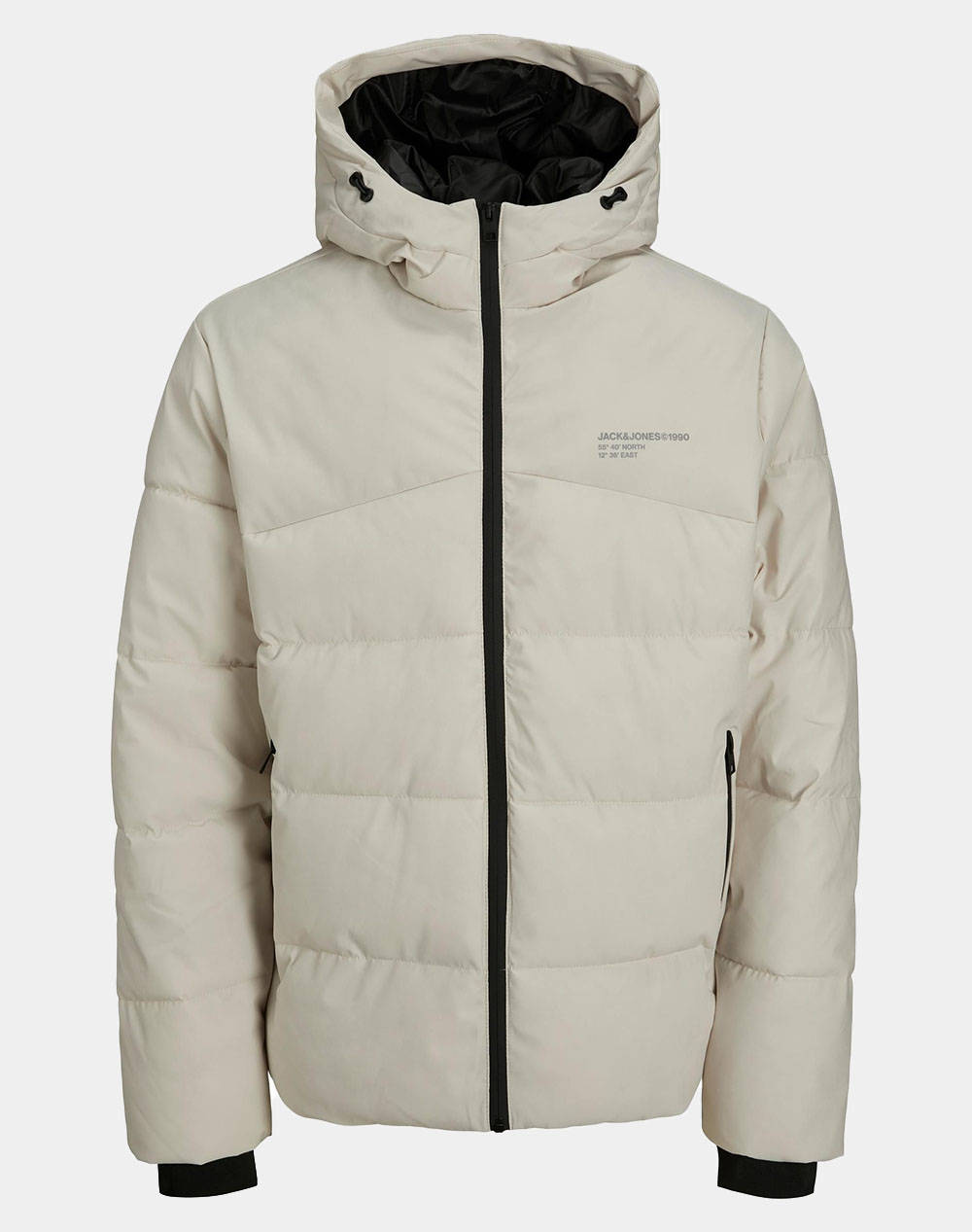 JACK&JONES JJFLOW PUFFER JACKET 12236065-Moonbeam Ecru