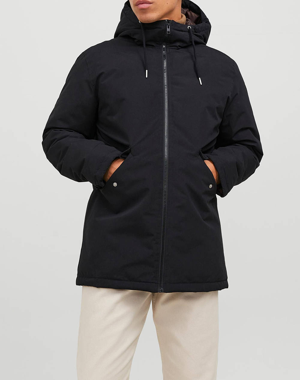 JACK&JONES JJLOOP PARKA JACKET 12236010-BLACK Black