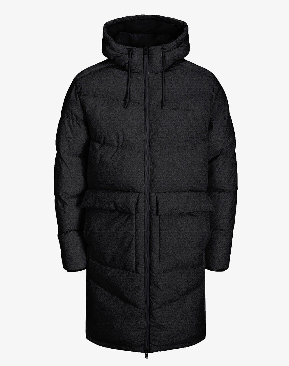 JACK&JONES JORVESTERBRO LONG PUFFER SN 12238852-Dark Grey Melange DarkSlateGrey