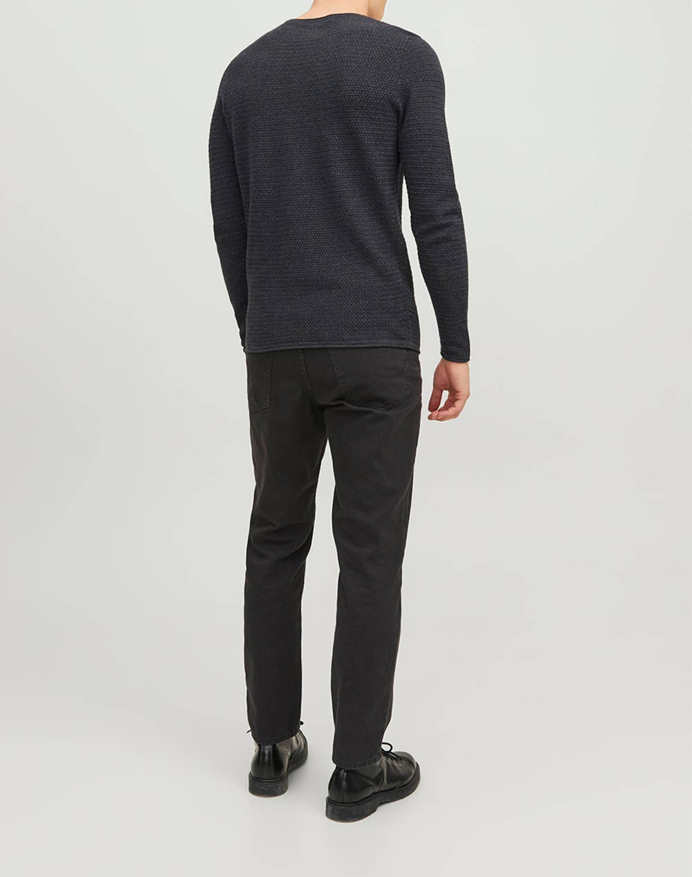 JACK&JONES JPRBLUMIGUEL KNIT CREW NECK NOOS 12238557-Dark Grey Melange DarkGray φωτογραφία