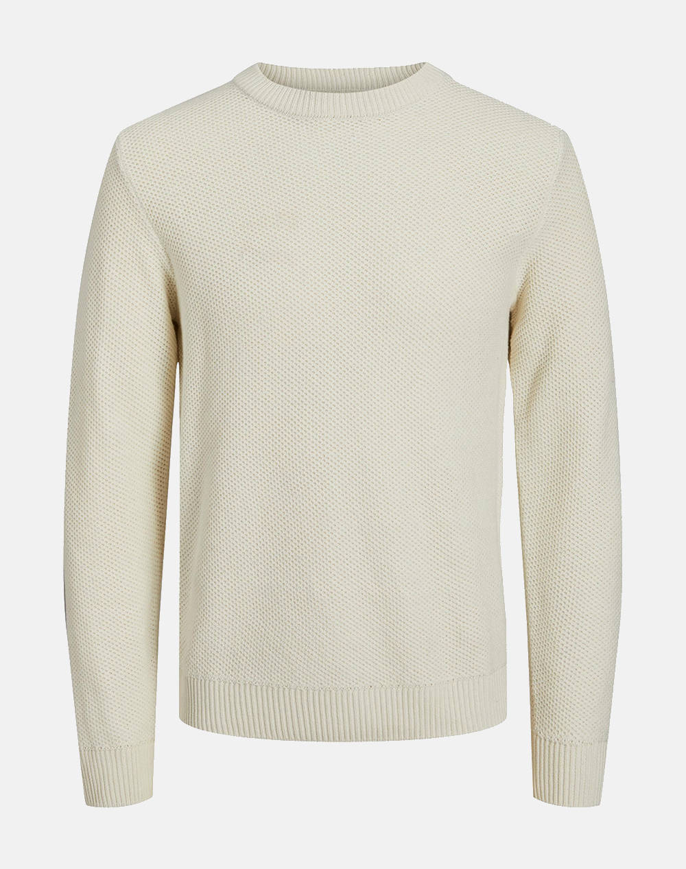 JACK&JONES JORBRODY KNIT CREW NECK BF 12246611-Cloud Dancer OffWhite